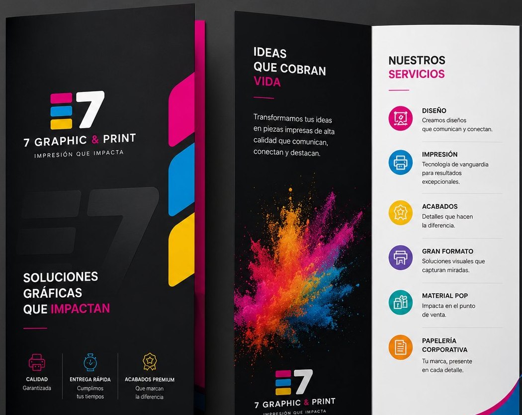 Brochures y menús — 7 Graphic & Print