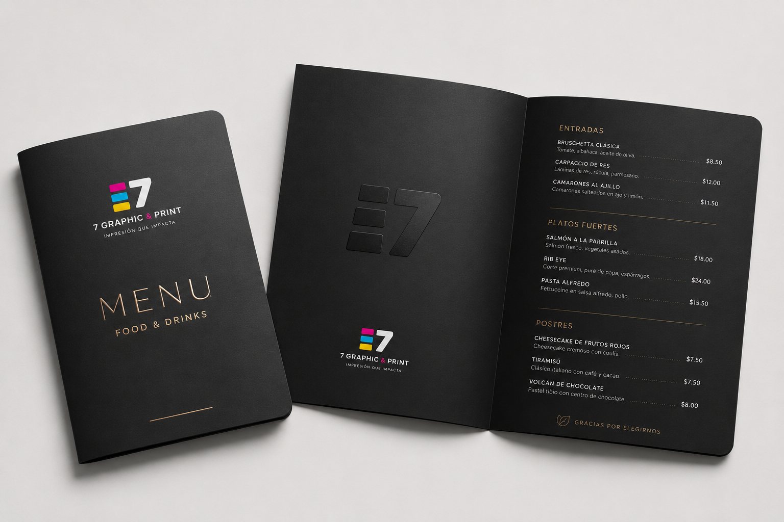 Brochures y menús